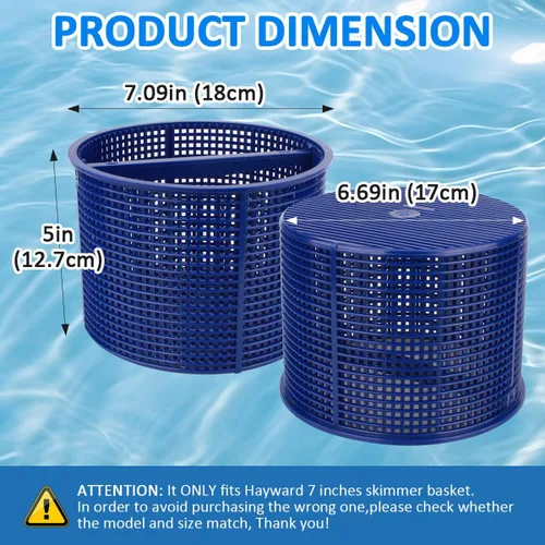 Miniatura 2 de B-152 Cesta De Repuesto Para Hayward Piscina Skimmer Basket SPX1082CA 1082CA 7" B152 - Azul