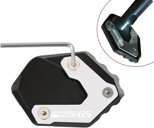 Miniatura 4 de Placa de extensión de pie CNC para motocicleta, soporte lateral para BMW F850GS F750GS F 750 850 GS 2016 2018 2019 (color negro)