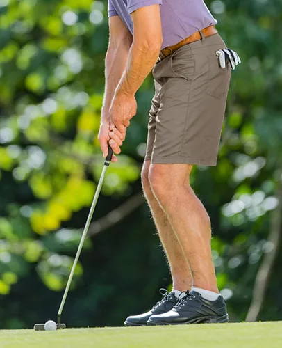 Miniatura 5 de Men's Golf Flat Shorts Hiking Cargo Shorts Men Classic-Fit UPF50+ with Waterproof Lightweight Quick Dry Stretch