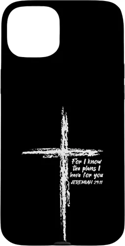 Miniatura 9 de Cross I Know The Plans Verse Bible Jesus God - Funda de regalo cristiana para iPhone 17