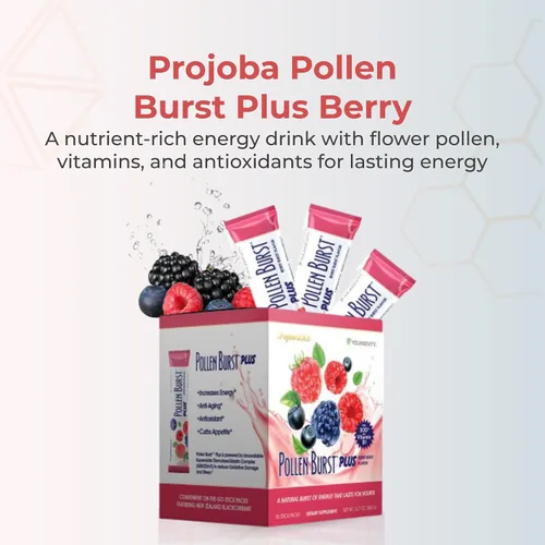 Miniatura 2 de Youngevity Projoba Polen Burst Plus Berry – Bebida energética natural con polen de flores, vitaminas y antioxidantes – Apoya la energía sostenida