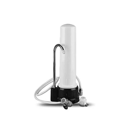 HBJWOV - Purificador de agua para grifo, filtro de agua de acero inoxidable, reduce el alto flujo de agua, purificador de agua con adsorbente