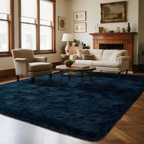 Miniatura 42 de Alfombra Corredor Suave de Pelo Largo para Dormitorio, 2 x 6 pies, alfombras esponjosas con parte inferior antideslizante para pasillo, junto a