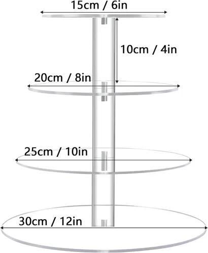 Miniatura 4 de Soporte de 4 niveles (fino) ..., Transparente