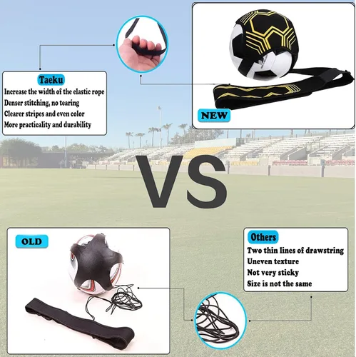 Miniatura 4 de Taeku Entrenador de fútbol ajustable, equipo de entrenamiento de patada de fútbol, habilidades de control, cinturón de práctica de cintura