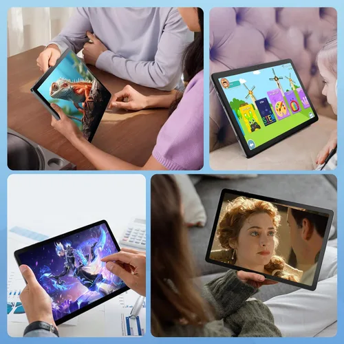 Miniatura 7 de Tablet Android 2025, tabletas Android 14 de 10.1 pulgadas con Octa-Core, 10GB+64GB, batería de 6000mAh, cámara de 5MP+8MP, pantalla IPS HD de 800 x