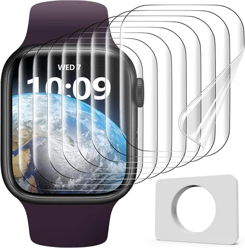 Miniatura 13 de Uyiton Protector de pantalla para Apple Watch Series 3/2/1 de 1.496 pulgadas, repuesto de grado militar, protector de pantalla de TPU para iWatch