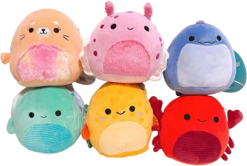 Miniatura 7 de Squishmallows Mystery - Paquete económico de 3 estrujables de 10 y 8 pulgadas, obtén un peluche grande y dos pequeños de Jazwares por menos, juguete