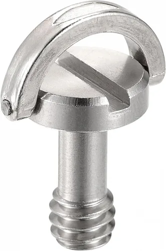 Miniatura 8 de uxcell Tornillo de trípode para cámara - Adaptador de tornillo de montaje macho de 1/4 pulgadas ranurado de 0.79 pulgadas de longitud para soporte