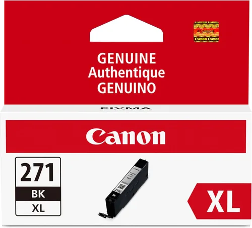 Canon CLI-271XL Depósito de tinta negra genuino, compatible con impresoras MG6820, MG6821, MG6822, MG5720, MG5721, MG5722, MG7720, TS5020, TS6020,