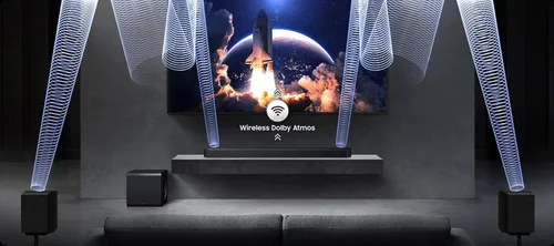 Miniatura 4 de Samsung Barra de sonido de la serie Q HW-Q930F Subwoofer y altavoz trasero de 9.1.4 canales (2025), Dolby Atmos inalámbricos, 17 altavoces