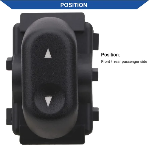 Miniatura 2 de Obaee Botón de interruptor de elevalunas eléctrico delantero y trasero del lado del pasajero compatible con Ford Crown Victoria F150 Expedition