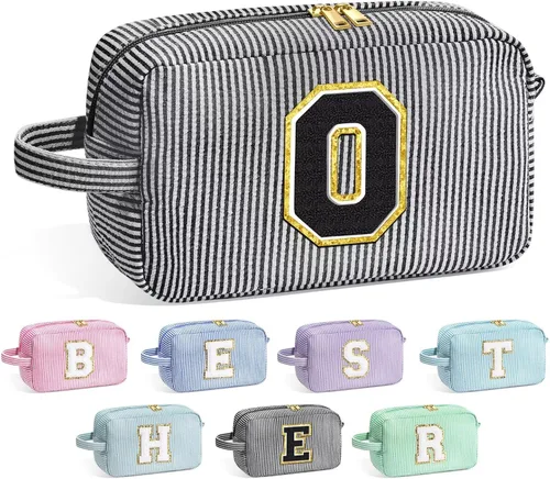 Miniatura 27 de Bolsa de Maquillaje con Inicial YOOLIFE - Regalos de Cumpleaños para Mujeres, Niñas, Mamá, Hija, Amigas, Hermana, Maestra, Regalos de Propuesta