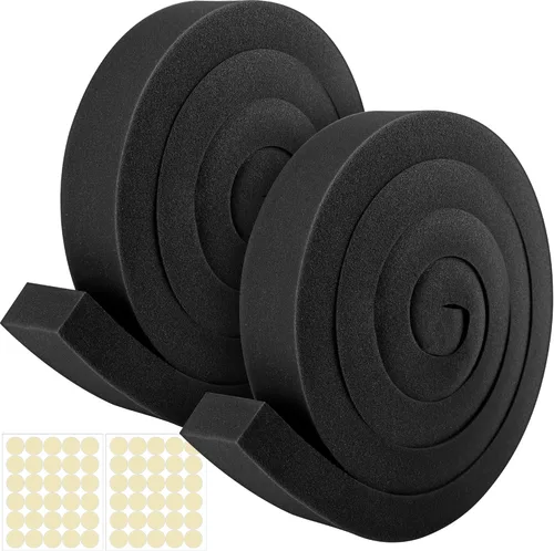 Miniatura 8 de Tlswshsy 3 cintas de espuma para aire acondicionado, 2 x 1 pulgada x 6.5 pies, burlete de espuma de CA no adhesiva con punto de pegamento para aire