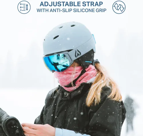 Miniatura 7 de Wildhorn Roca - Gafas de esquí para hombres y mujeres con protección antiempañamiento/arañazos 100% UV - Lente magnética - Gafas de nieve