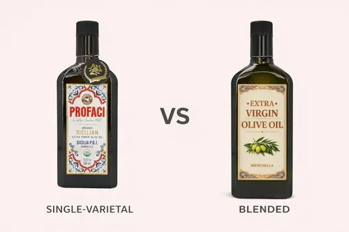 Miniatura 7 de Profaci Aceite de oliva virgen extra orgánico siciliano, 16.9 onzas líquidas, aceitunas 100% biancolilla, AOVE italiano prensado en frío, origen
