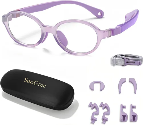 Miniatura 9 de SooGree Lentes de bloqueo de luz azul para niños y niñas, pantalla de computadora, juegos, TV, teléfono, antirreflejos y fatiga ocular 4 - 8 azul