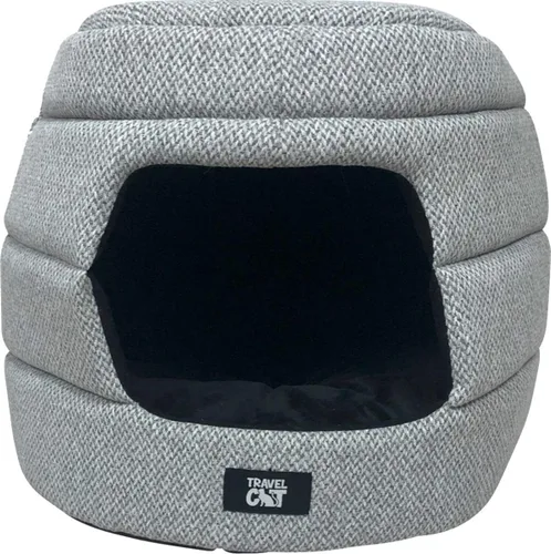Miniatura 10 de Travel Cat Meowbile - Casa para gatos de interior, 25 x 18 x 17 pulgadas, cama y cueva para gatos convertible y duradera de alta calidad