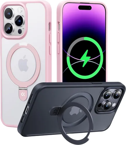 Miniatura 13 de CASEKOO- Funda para iPhone 15 c/soporte magnético invisible [protecc. militar contra caídas] [compatible c/MagSafe], a prueba de impactos, delgada