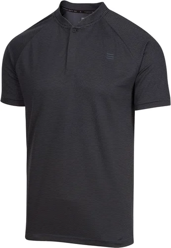 Three Sixty Six - Camisetas tipo golf sin cuello para hombre camiseta tipo polo casual y de manga corta para hombre, ajustada, ligera y transpirable