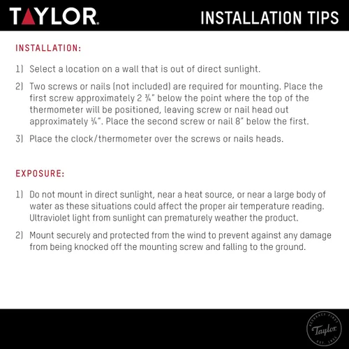 Miniatura 7 de Taylor Reloj y termómetro de poliresina de hibisco rosa para interiores y exteriores, decoración del hogar para jardín, patio, piscina y áreas