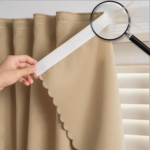 Miniatura 18 de Cortinas autoadhesivas, sin taladrar, sin varilla, cortinas opacas fáciles de instalar para persianas de ventana, dormitorio