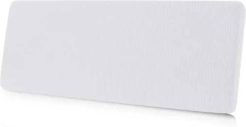 Miniatura 13 de CHUN YI - Funda elástica de cojín para sofá biplaza, funda de asiento de sofá con tela jacquard de elastano (mediana, color marfil blanco)
