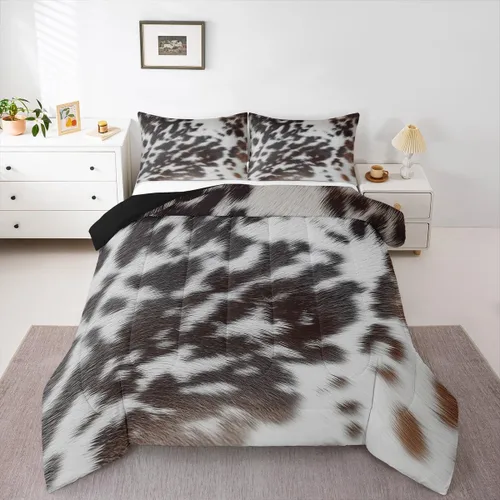 Miniatura 12 de Erosebridal Juego de edredón de zorro para niños, edredón de plumón de oso bosque, ciervo, para dormitorio de niños y niñas, juego de ropa de cama