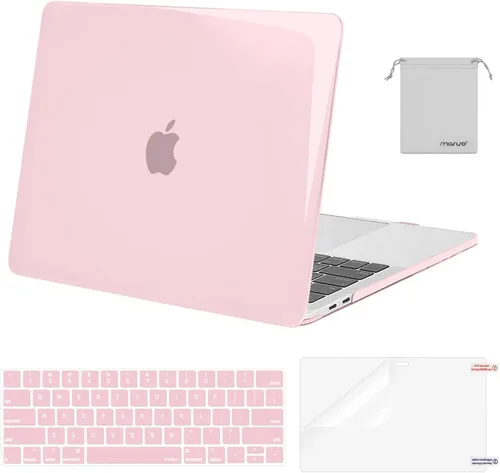 Miniatura 34 de MOSISO - Carcasa rígida de plástico, cubierta de teclado, protector de pantalla y bolsa de almacenamiento para MacBook Pro 13 pulgadas/33 cm Azul