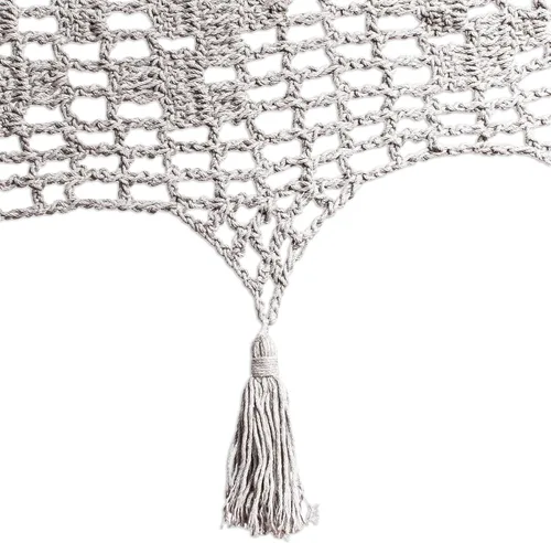 Miniatura 3 de Novica Handmade Mirage in Grey Cotton Rope Hammock (Triple)