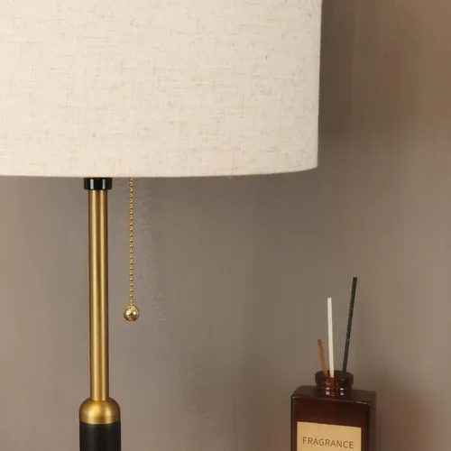 Miniatura 9 de Lámpara de mesa moderna de mediados de siglo de 21 pulgadas con interruptor de cadena de tracción, lámparas de noche de luz de 3
