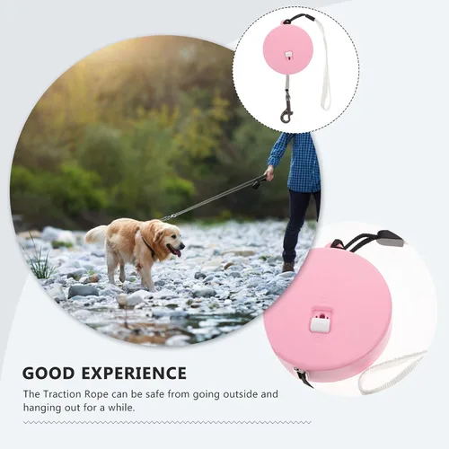 Miniatura 5 de TEHAUX Retractable Dog Leash for Dogs Adjustable Outdoor Walking Leash with Rope Comfortable Handle Random