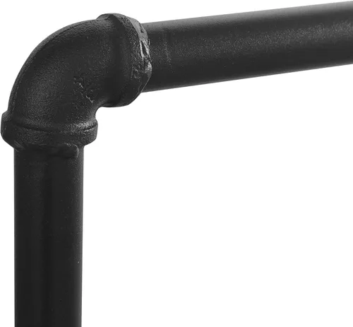 Miniatura 6 de Furinno Wyatt - Perchero de estilo industrial con estantes de madera, color espresso antiguo