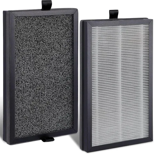 Priestley Filtro de repuesto para purificador de aire, filtro de repuesto True HEPA con filtración de 3 etapas, elimina el 99.97% de humo, olor,