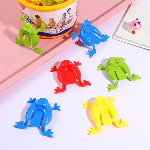 Miniatura 7 de Toyvian Paquete de 12 juguetes de salto de colores surtidos para niños, regalos de fiesta para niños, Pascua, cumpleaños, bolsas de regalo