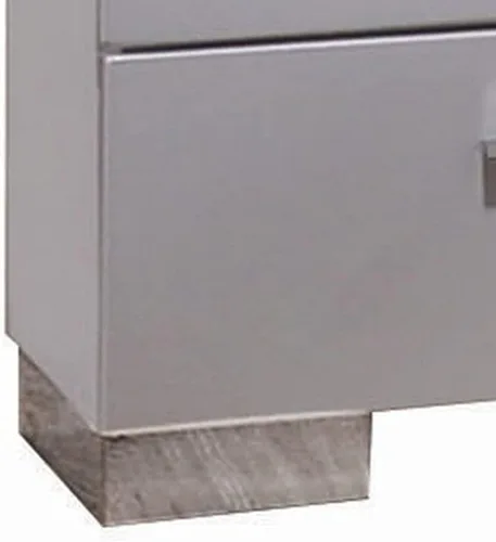 Miniatura 5 de Acme Muebles Lorimar Mesita de noche de madera con 2 cajones en color blanco
