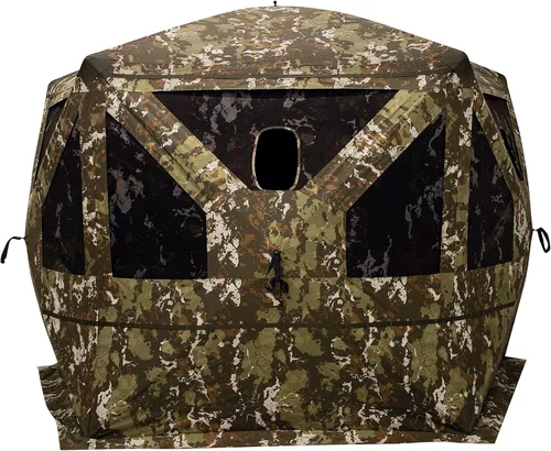 Barronett Blinds® Pentagon™ Persiana de caza portátil de alta resistencia, persiana de cubo de 5 lados, tela de 600 denier, ventanas de perfil bajo,