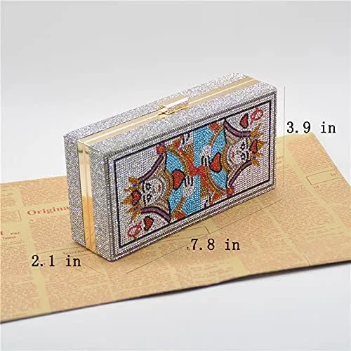 Miniatura 2 de Powerpurlife Bolsa de mano con diamantes de imitación para fiesta de noche para mujer