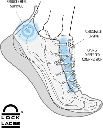 Miniatura 8 de Lock Laces - Cordones elásticos para zapatos sin atar (paquete de 3) talla única, para niños y adultos, cordones elásticos sin atar