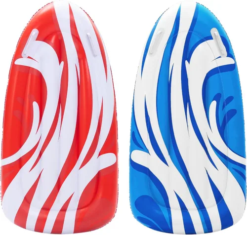 Miniatura 8 de JOYIN Paquete de 2 tablas inflables para toboganes de agua, piscina flotante, aprende a nadar, juguete divertido de verano para niños