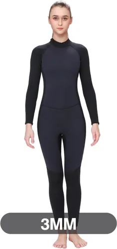 Miniatura 7 de FLEXEL Traje de neopreno de cuerpo completo de una pieza para mujeres y hombres de 0.118 in, 3/0.079 in, 5/0.157 in, trajes de baño térmicos en agua