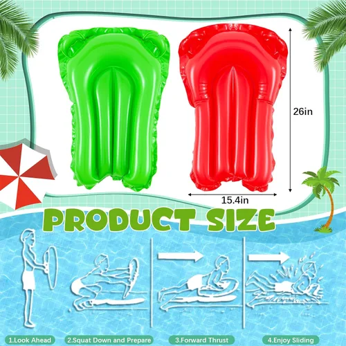 Miniatura 3 de Foilswirl Tobogán acuático deslizante de 6.5 x 30 pies con 2 tablas inflables, lona extra larga con aspersor resistente para patio trasero, césped