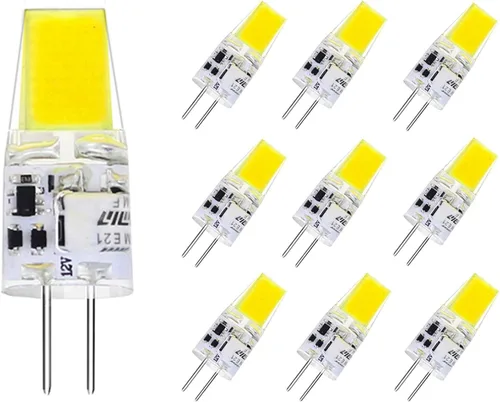 Miniatura 12 de Bombilla LED G4 regulable de 12 V, 24 V, tipo JC, equivalente a halógeno T3 G4 de 20 a 30 W, 2700 K blanco cálido, base G4 de dos pines, 300 lm
