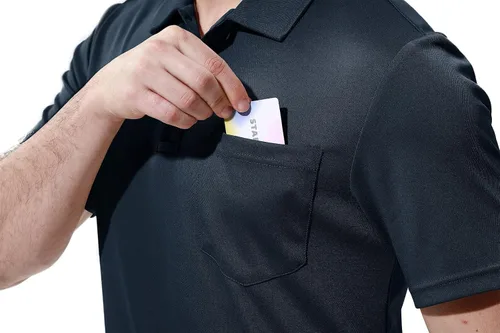 Miniatura 5 de YSENTO Polo para hombre, de manga corta, con cuello y bolsillo