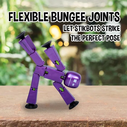 Miniatura 4 de Zing StikBot - Paquete doble – Incluye 2 StikBots – Figuras de acción coleccionables y accesorios, animación Stop Motion, a partir de 4 años