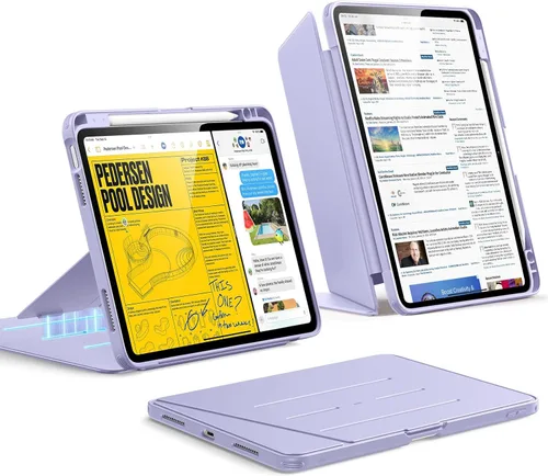 Miniatura 24 de ESR - Funda para iPad Air de 11 pulgadas M3/M2 (2025/2024), iPad Air de 5ª/4ª generación (2022/2020), funda con soporte vertical, múltiples ángulos