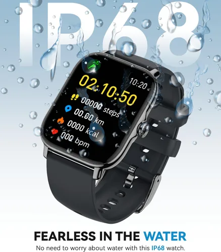 Miniatura 5 de Reloj inteligente para mujeres y hombres, contador de actividad/modo deportivo, resistente al agua IP68, 2025, IP68, con monitor de sueño, contador