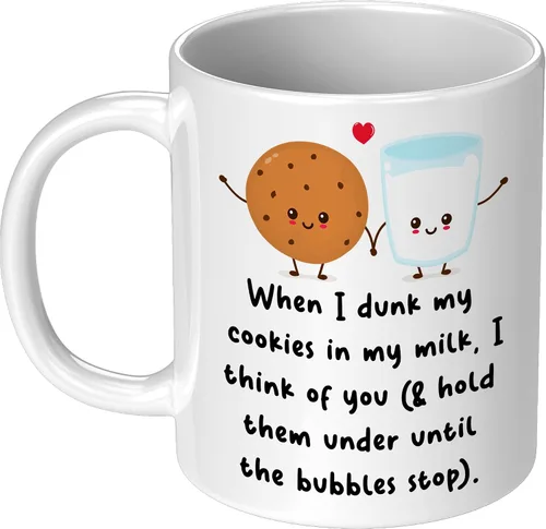 Miniatura 10 de When I Dunk My Cookies In My Milk I Think Of You - Novelty Coffee Mug White and Many Cute Colors - Funny Gift for Birthday Christmas Thanksgiving