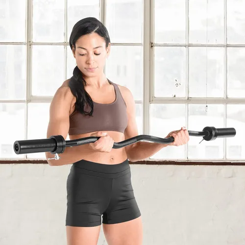 Miniatura 10 de CAP Barbell 47-Inch Olympic EZ Curl Bar for 2-Inch Weight Plates Multiple Options