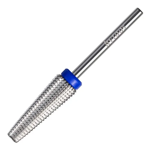 Miniatura 16 de 24mm Super Largo 5 en 1 Brocas de taladro para uñas, Broca cónica cruzada de carburo, Brocas de taladro de rotación bidireccional de 3/32